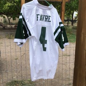 REEBOK NFL EQUIPMENT JETS FAVRE 4 JERSEY Size large.